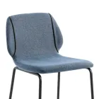 Elegant moderne design stue skammel i stof med kant - Scarat Viadurini