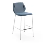 Elegant moderne design stue skammel i stof med kant - Scarat Viadurini