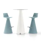 Stue skammel Lavet af polyethylen med fodstøtte - Ellipse Viadurini