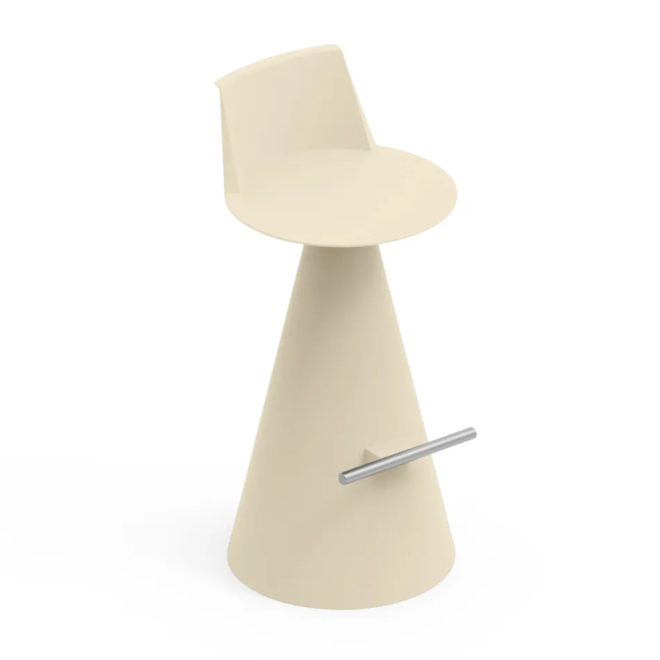 Stue skammel Lavet af polyethylen med fodstøtte - Ellipse Viadurini