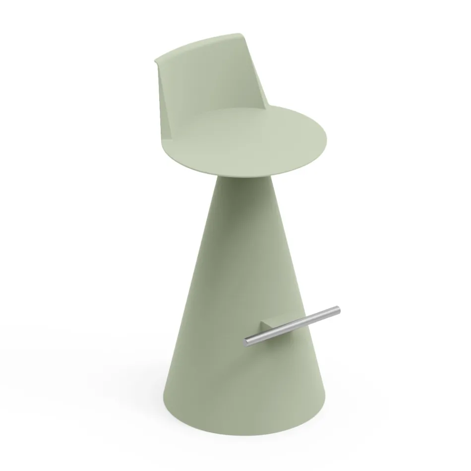 Stue skammel Lavet af polyethylen med fodstøtte - Ellipse Viadurini