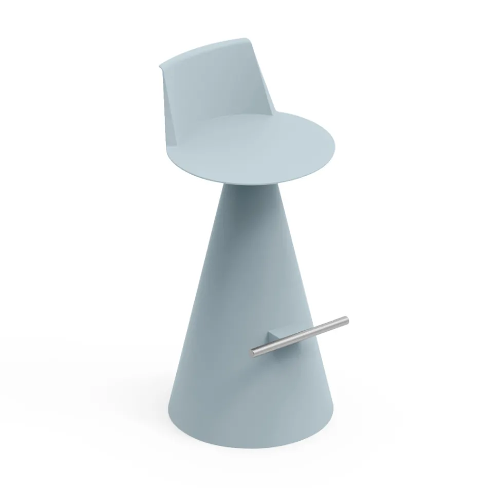 Stue skammel Lavet af polyethylen med fodstøtte - Ellipse Viadurini