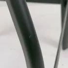 Moderne designskammel i metal og træ, justerbar Livorno1 Viadurini