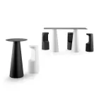 Høj design skammel i mat polyethylen til udendørs lavet i Italien - Forlina Viadurini