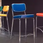 50'ers designskammel i Unica graffiti kunstlæder Viadurini