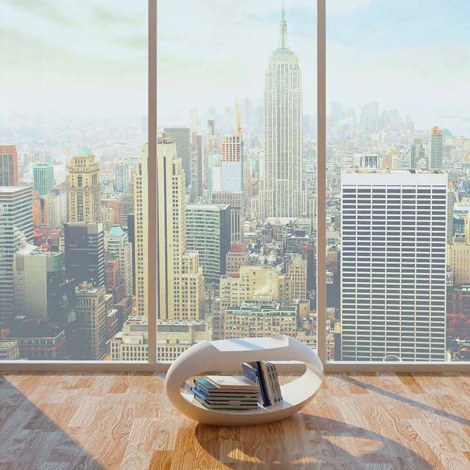 Designstole med integreret bokhylle Ellix lavet i Italien Viadurini