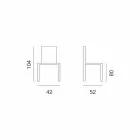 Designskammel i Ecoleather til køkken eller spisestue H 80 cm - Celine Viadurini