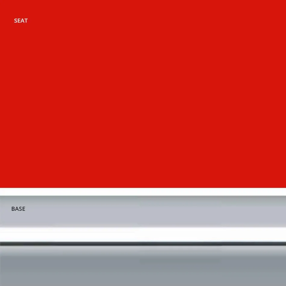 Fast afføring i øko-læder, moderne design H 65 cm - Alina Viadurini