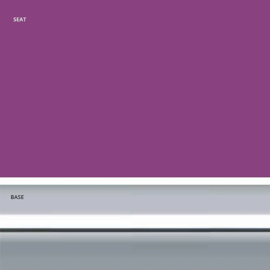 Fast afføring i øko-læder, moderne design H 65 cm - Alina Viadurini