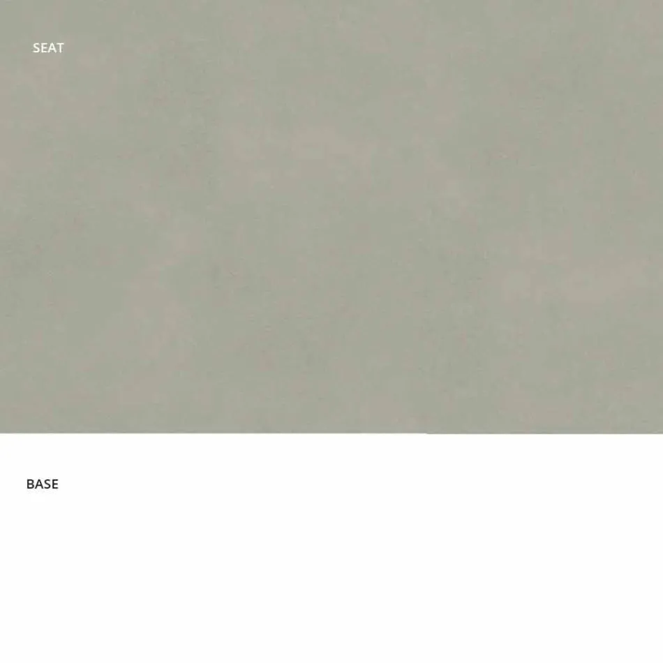 Fast afføring i øko-læder, moderne design H 65 cm - Alina Viadurini