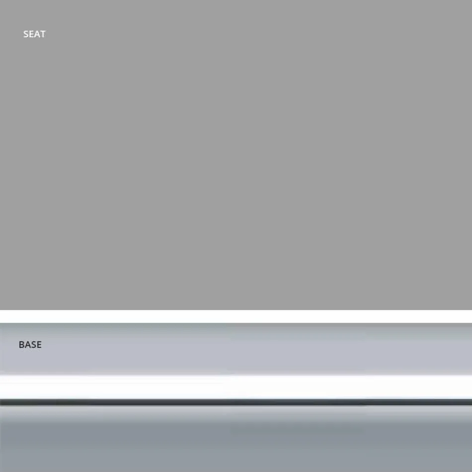 Fast afføring i øko-læder, moderne design H 65 cm - Alina Viadurini