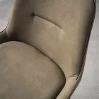 Fast afføring H 65 cm, Struktur med 4 metalben - Ines Viadurini