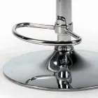 Drejelig skammel med fløjlssæde og stålbase Fremstillet i Italien - Adria Viadurini