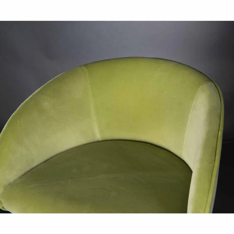 Polstret og polstret skammel med metalkonstruktion fremstillet i Italien - Antwerpen Viadurini