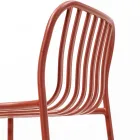 Stabelbar udendørs metaltaburet lavet i Italien 2 stykker - Simpelthen Viadurini