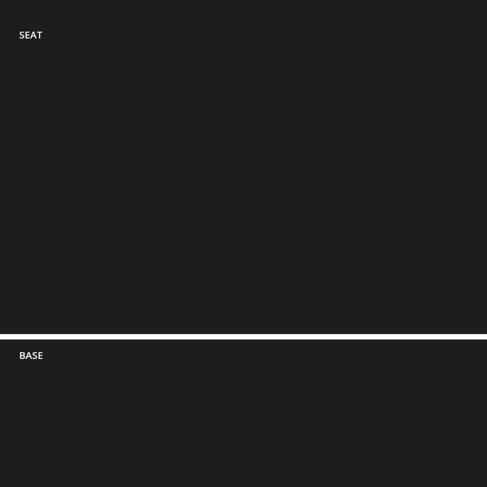 Stabelbar afføring i metal og polypropylen Fremstillet i Italien, 2 stk. - Charla Viadurini