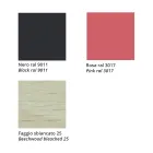 Taburet i massiv bøg med stofsæde. Made in Italy - Regensburg Viadurini