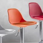 Polypropylen skammel, moderne design og løftbar - lyserød Viadurini