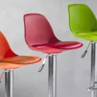 Polypropylen skammel, moderne design og løftbar - lyserød Viadurini