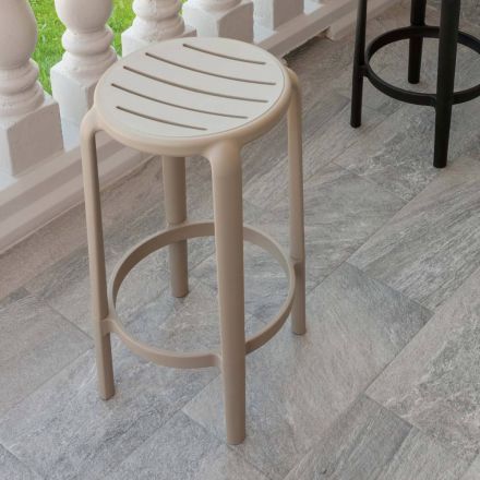 Taburet i polypropylen forstærket med glasfiber i forskellige farver - Neev Viadurini