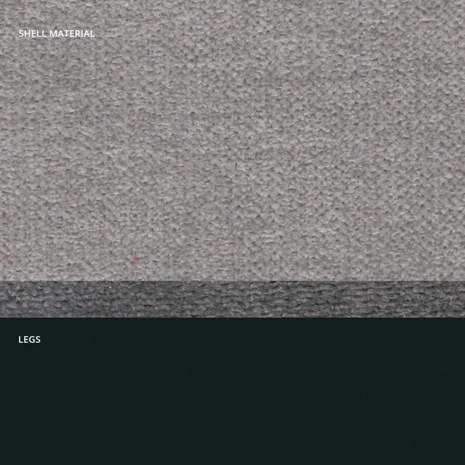 Taburet i stof og antracitmetal Design lavet i Italien - Marianet Viadurini