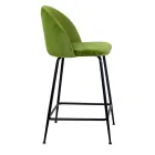 Fløjlsskammel med metalramme i forskellige overflader - Penna Viadurini