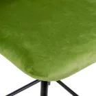 Fløjlsskammel med metalramme i forskellige overflader - Penna Viadurini