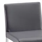 Moderne afføring i Alwyn H 94 cm økologisk læder, udelukkende fremstillet i Italien Viadurini