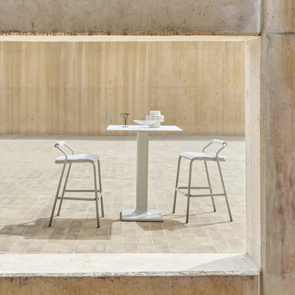 Udendørs skammel med puder inkluderet Made in Italy - Noss by Varaschin Viadurini