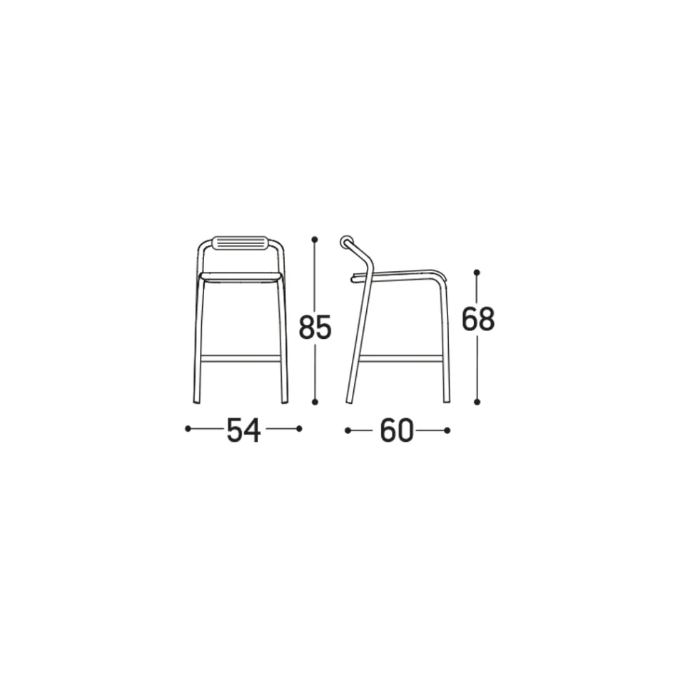 Udendørs skammel med puder inkluderet Made in Italy - Noss by Varaschin Viadurini