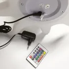 Genopladelig udendørs skammel i form af en hund i polypropylen - Ardea Viadurini