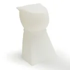 Genopladelig udendørs skammel i form af en hund i polypropylen - Ardea Viadurini