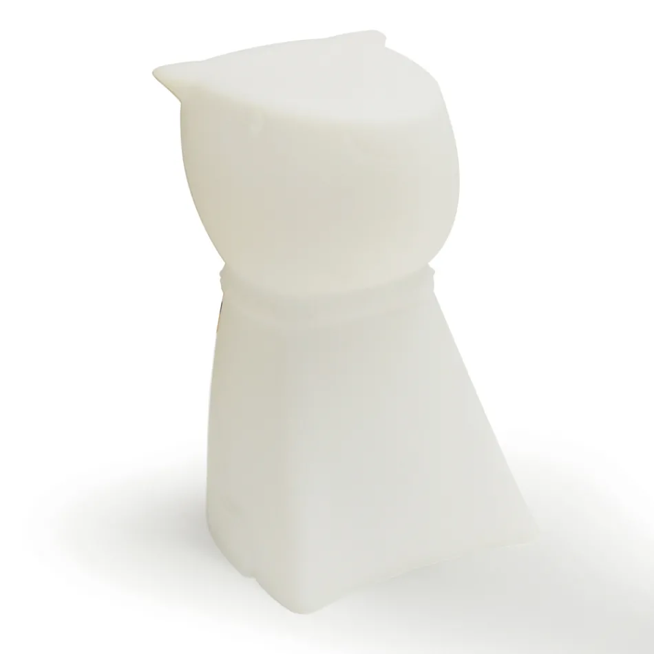 Genopladelig udendørs skammel i form af en hund i polypropylen - Ardea Viadurini