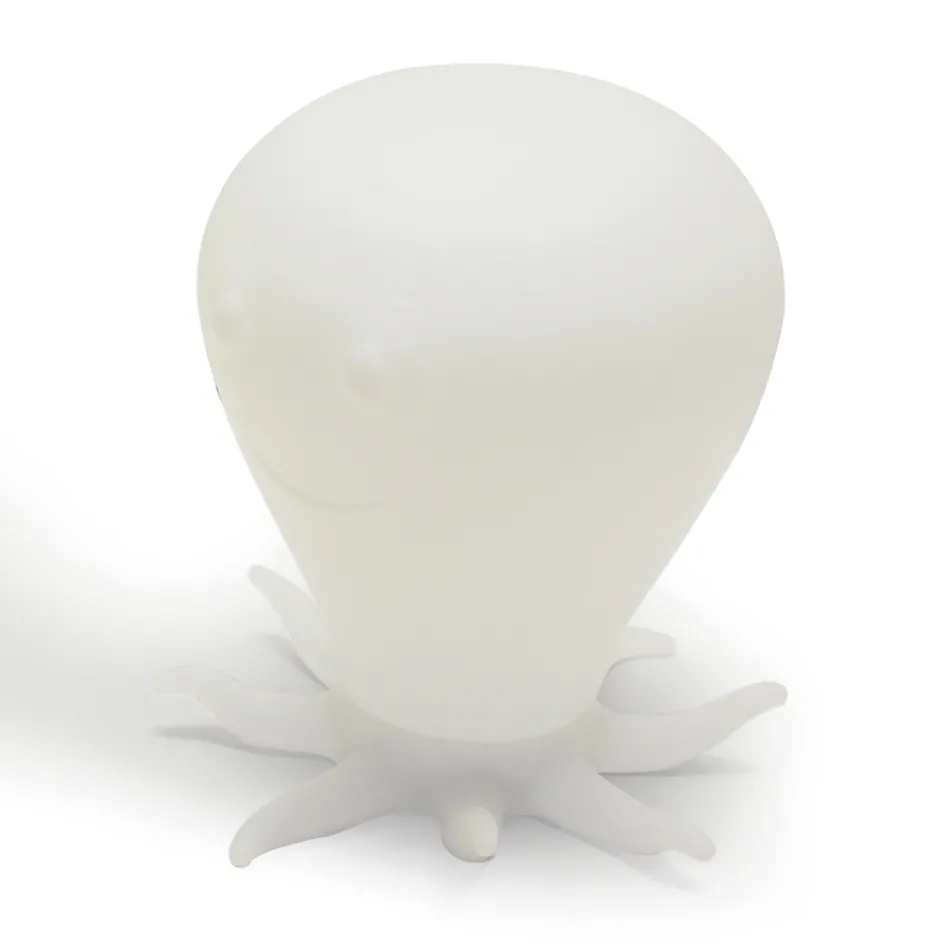 Genopladelig udendørs skammel i form af en blæksprutte i polypropylen - Ardea Viadurini