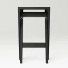 Sammenfoldelig og stabelbar skammel i massiv ask - Skriv Viadurini