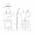Brusehoved af stål med dobbeltstråle fremstillet i Italien - Cartesio Viadurini