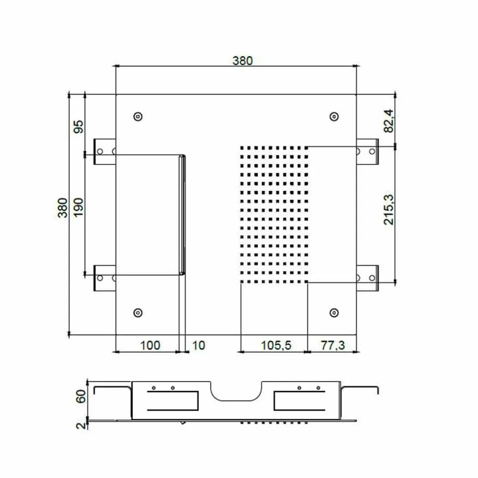 Stålloftehoved med dobbeltstråle fremstillet i Italien - Quinto Viadurini