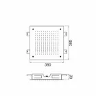 Rustfrit stål enkeltstråle lofthoved fremstillet i Italien - Cauro Viadurini