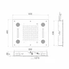 Stålbrusehoved med Chromoterapi og Bluetooth Made in Italy - Elbo Viadurini