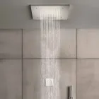 Brusehoved i rustfrit stål med farveterapi Made in Italy - Solver Viadurini