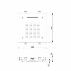 Brusehoved i rustfrit stål med farveterapi Made in Italy - Solver Viadurini
