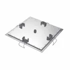 Firkantet loftsbruserhoved i stål fremstillet i Italien - stivelse Viadurini