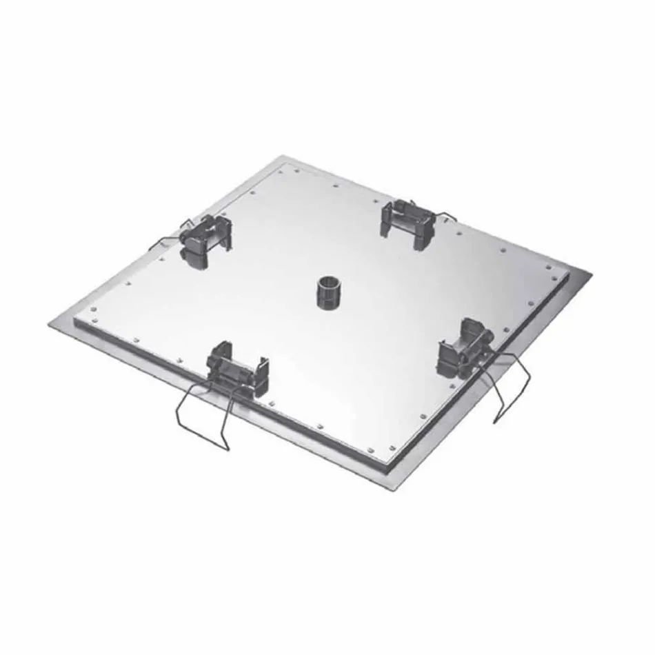 Firkantet loftsbruserhoved i stål fremstillet i Italien - stivelse Viadurini