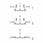 Firkantet loftsbruserhoved i stål fremstillet i Italien - stivelse Viadurini