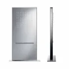 Rektangulært vægbruserhoved i rustfrit stål fremstillet i Italien - Anito Viadurini