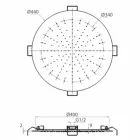 Rundt loftsbruserhoved i moderne stål fremstillet i Italien - Damian Viadurini