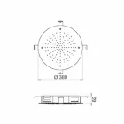 Runde enkeltstrålehoved i rustfrit stål Fremstillet i Italien - Svovl Viadurini