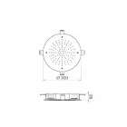 Runde enkeltstrålehoved i rustfrit stål Fremstillet i Italien - Svovl Viadurini