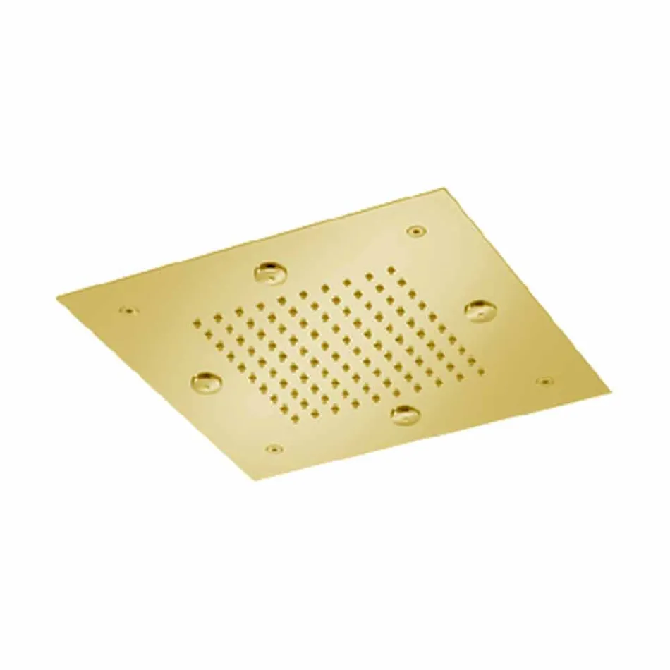 Stålbrusehoved med regnstråle og forstøvere fremstillet i Italien - Selmo Viadurini