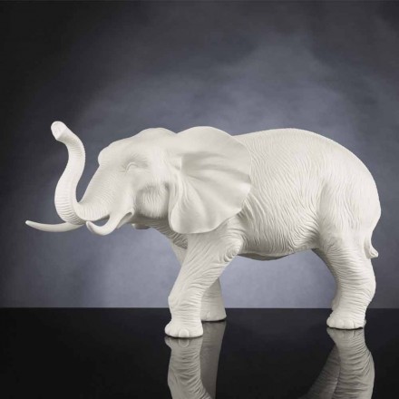 Håndlavet elefantformet keramisk ornament lavet i Italien - Fante Viadurini